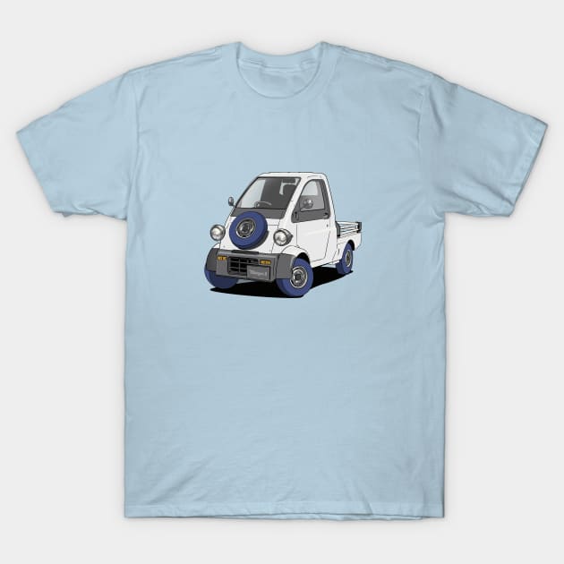 Daihatsu Midget 2 white kei car mini truck T-Shirt by Webazoot